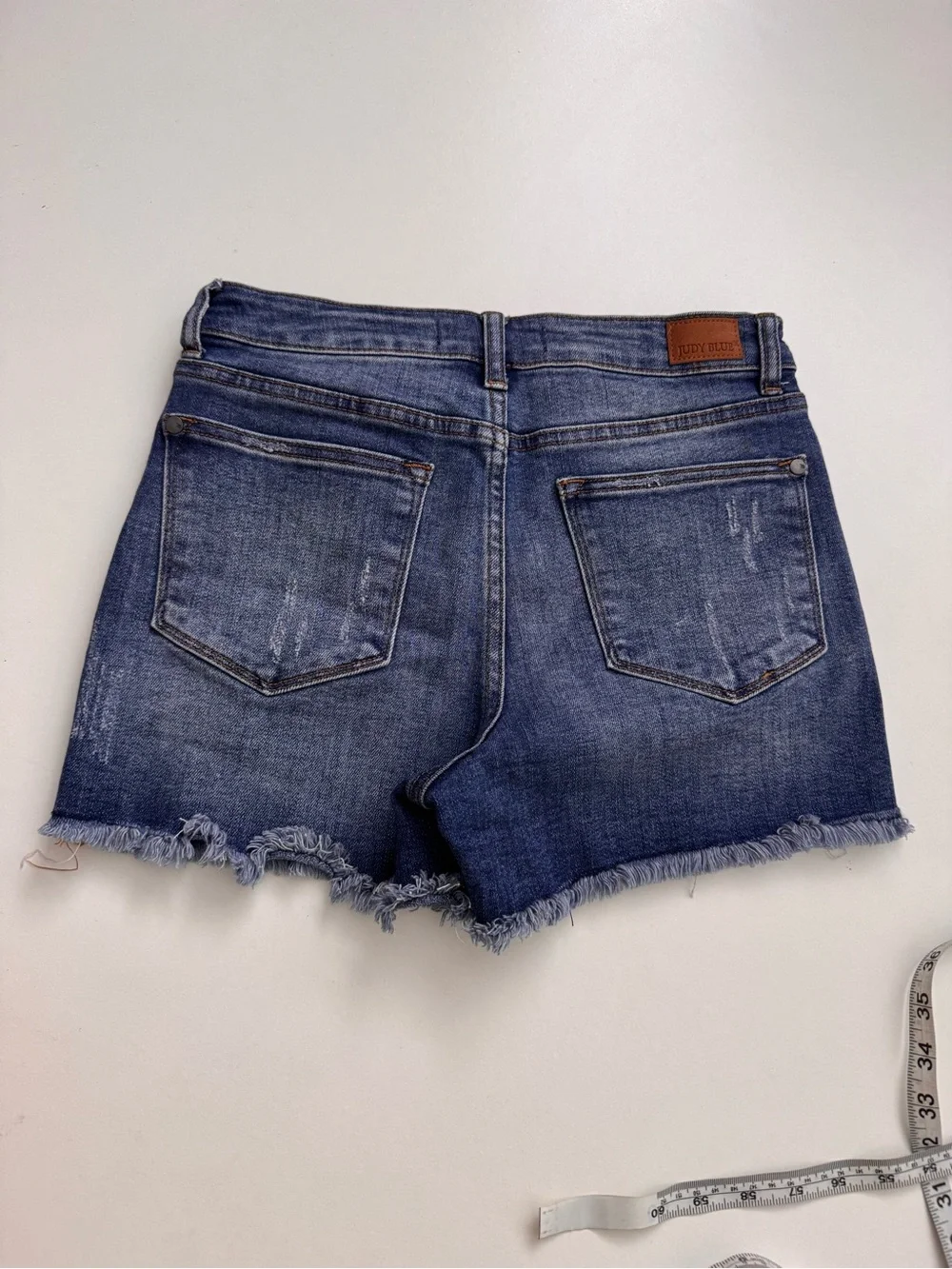 Judy Blue Daisy Patch Distressed Denim Skort Size S